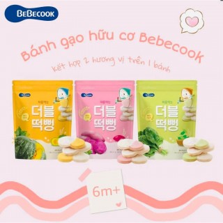 Bánh gạo hữu cơ BEBECOOK Hàn Quốc 30g - 6M+