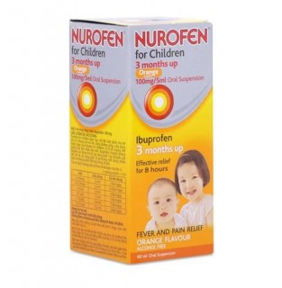 Siro giảm đau, hạ sốt Nurofen For Children 60ml - 3M+