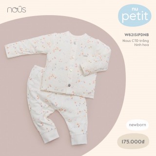 Nous Cài Thẳng Dài Trắng Hình Hoa - W621S1PD