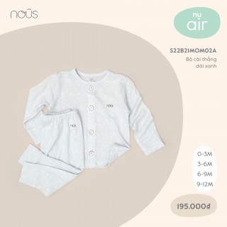 NOUS AIR - Bộ cài thẳng dài xanh - S22B21MOM02A