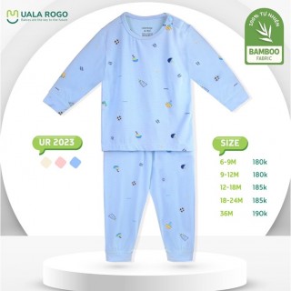 UALA ROGO - Bộ dài tay vải Bamboo - UR2023 thumb