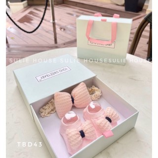 ( Set quà tặng ) Băng đô - Nơ - Tất thumb