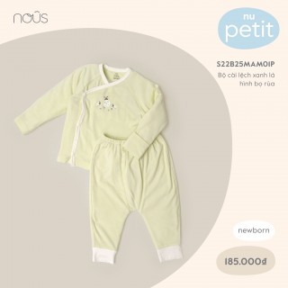NOUS - Bộ quần áo cài lệch Petit xanh lá hình bọ rùa - S22B25MAM01P