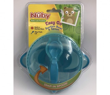 Bộ bát ăn dặm kèm thìa Nuby 5487 thumb