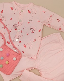 Bộ cài thẳng dài petit hồng nhạt thumb