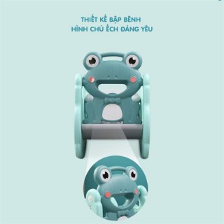 Cầu trượt bập bênh cá heo Holla 3in1 thumb