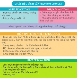 BÌNH SỮA NUK PREMIUM CHOICE ( THỦY TINH ) thumb