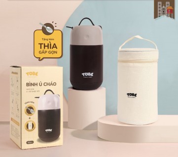 Tobe - Bình ủ cháo kèm thìa giữ ấm nóng dung tích 900ml - 9108 thumb