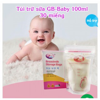 Hộp 30 gói túi trữ sữa 100ml GB Baby hàn quốc mẫu mới thumb