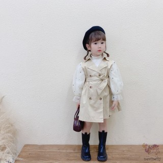 Váy măng tô tay chấm bi thumb