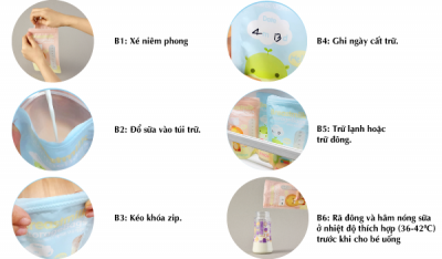 TÚI TRỮ SỮA K-MOM HÀN QUỐC (200ML) thumb