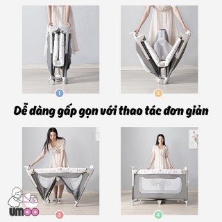 Nôi Cũi vải đa năng hạ thành umoo UM-08108 thumb