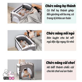 Nôi Cũi vải đa năng hạ thành umoo UM-08108 thumb