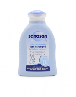 SỮA TẮM GỘI DỊU NHẸ SANOSAN CHIẾT XUẤT OLIVE HỮU CƠ - 0M+ thumb