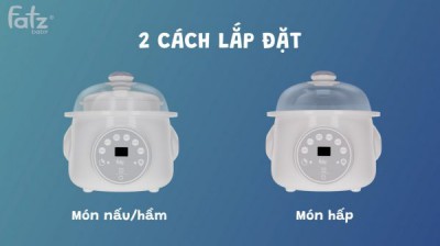 Nồi hầm cách thuỷ 2 tầng Fatz 1.0L – STEW 2 – FB9110ZT thumb