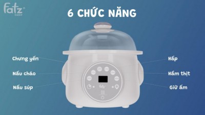 Nồi hầm cách thuỷ 2 tầng Fatz 1.0L – STEW 2 – FB9110ZT thumb