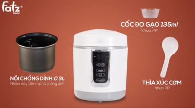 Nồi nấu đa năng có chức năng hâm sữa Fatzbaby COOK2 FB9305MH thumb