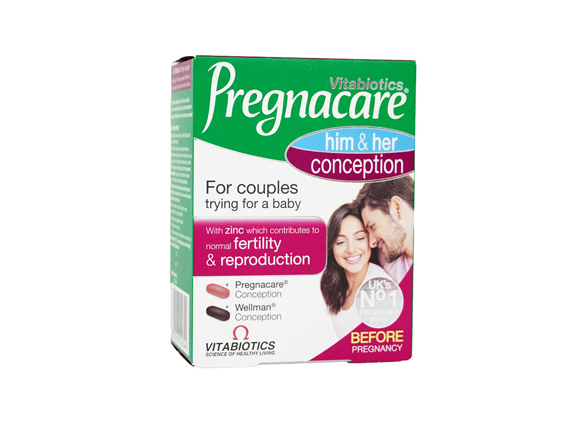 TĂNG THỤ THAI PREGNACARE CONCEPTION HIS & HERS 60 VIÊN - UK