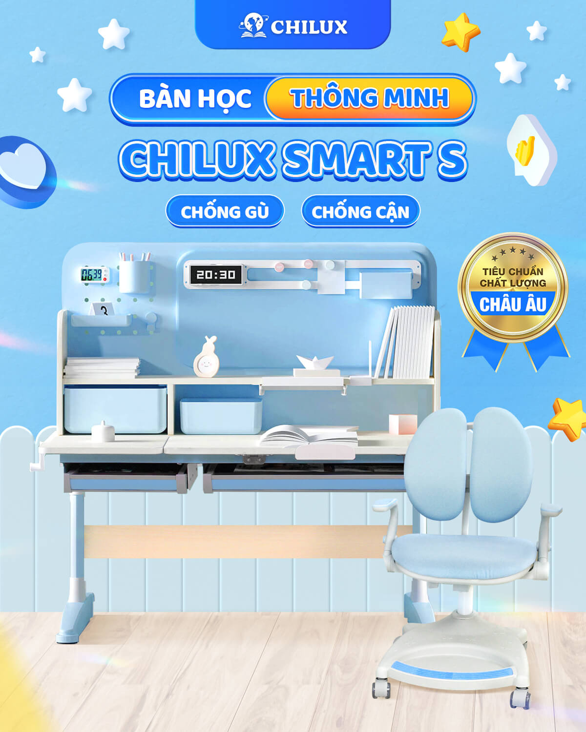 BÀN HỌC CHILUX SMART S