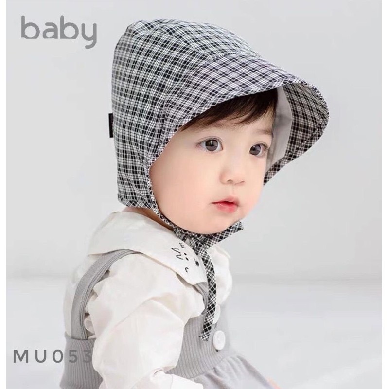 SL - Mũ bé gái kẻ buộc dây