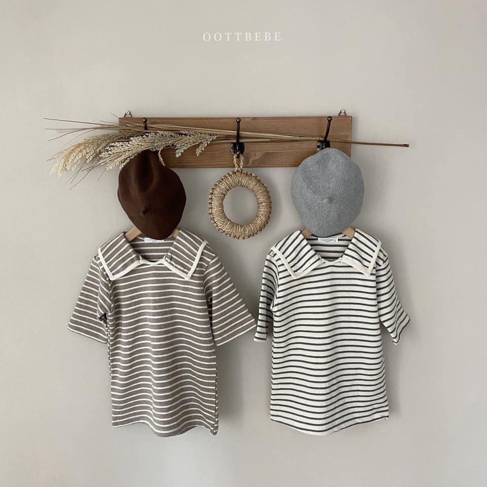 OOTT BEBE - Set bộ kẻ Hàn Quốc