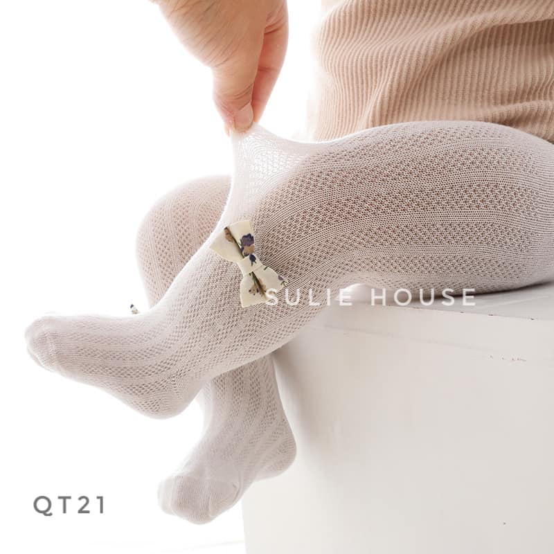 SL - Quần tất lưới trắng hồng 3D - QT21