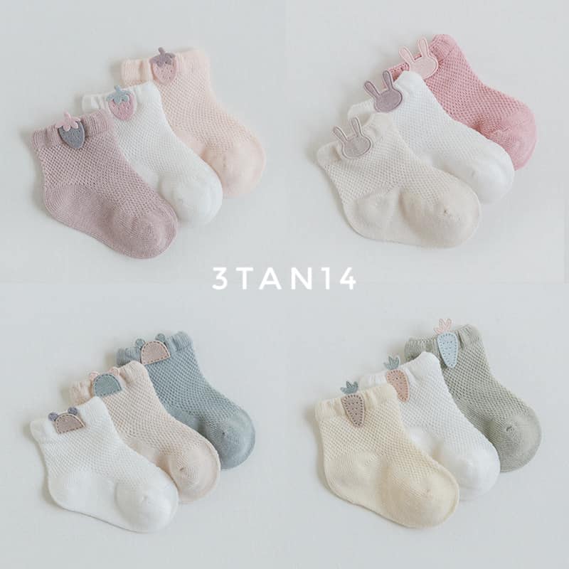 SL - Set 3 đôi tất lưới - 3TAN14