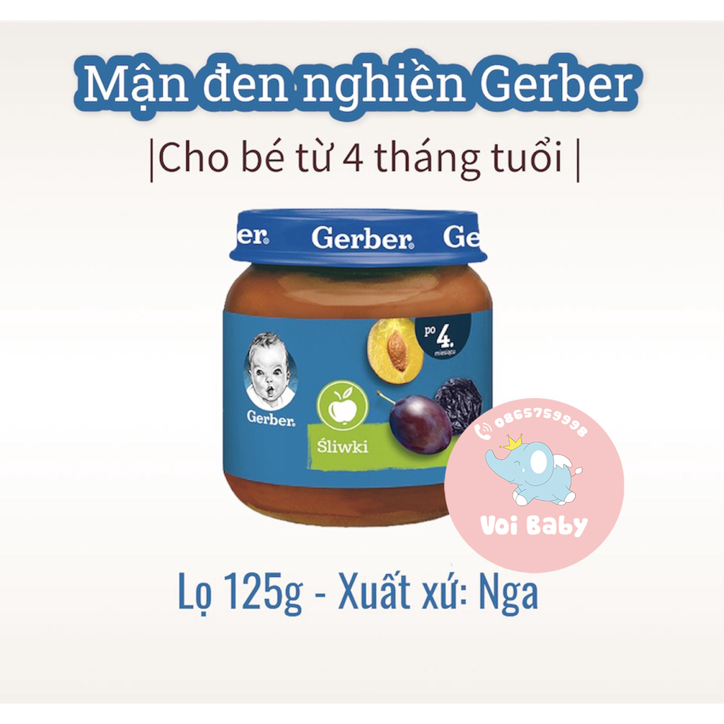 MẬN ĐEN NGHIỀN GERBER – (4M+)