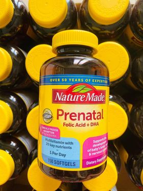 VITAMIN BẦU NATURE MADE PRENATAL + DHA 150 VIÊN MỸ