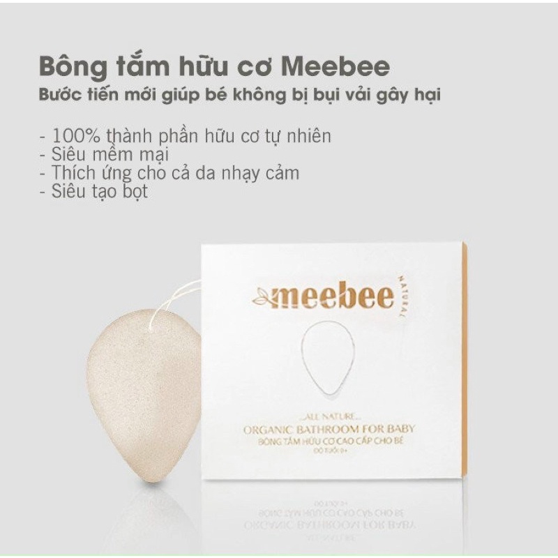 Meebee - Bông tắm hữu cơ cho Bé