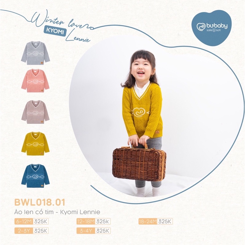 Bubaby - Áo len cổ tim kyomi Lennie - BWL018.01