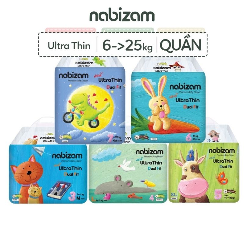 Bỉm quần Nabizam Ultra Thin - nhập khẩu chính hãng HÀN QUỐC