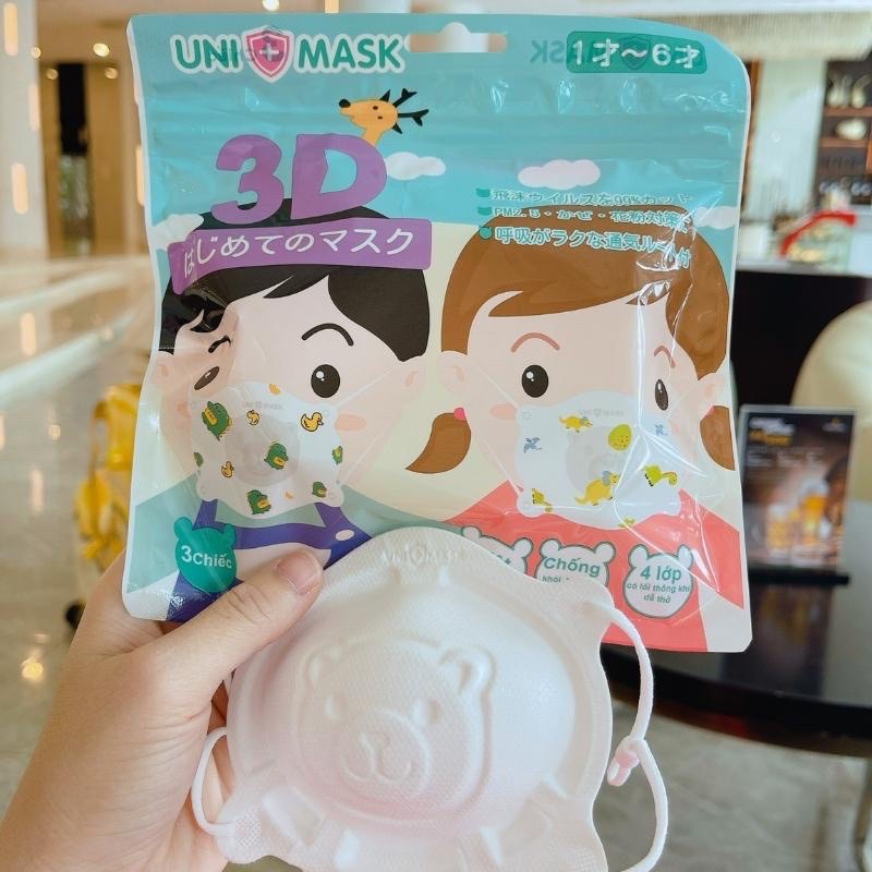 Khẩu trang trẻ em chính hãng UNI MASK công nghệ Nhật / Cái