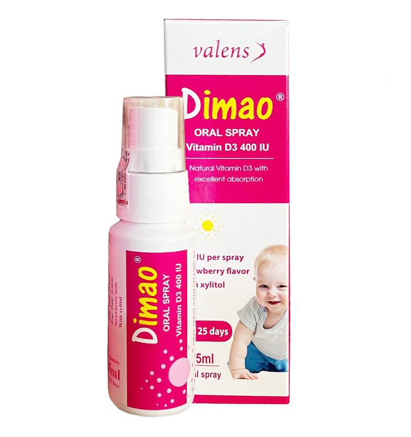 Vitamin D3 Dimao dạng xịt 25ml nhập khẩu EU (0M+)