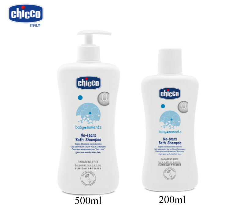 Sữa Tắm Gội Chicco ITALY Chiết Xuất Hoa Cúc 200ml và 500ml ( 0M+ )