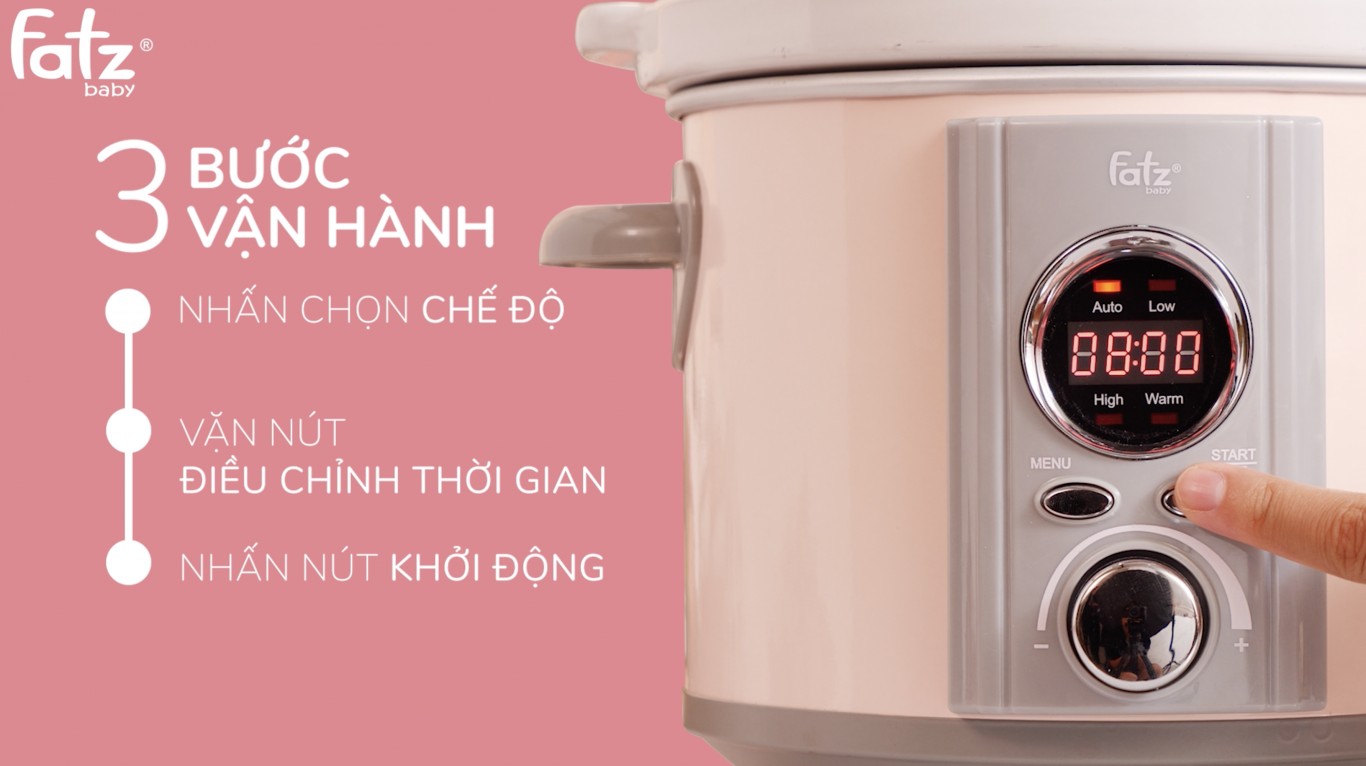 Nồi nấu chậm thông minh hẹn giờ SLOW 4 FB9125MH 7